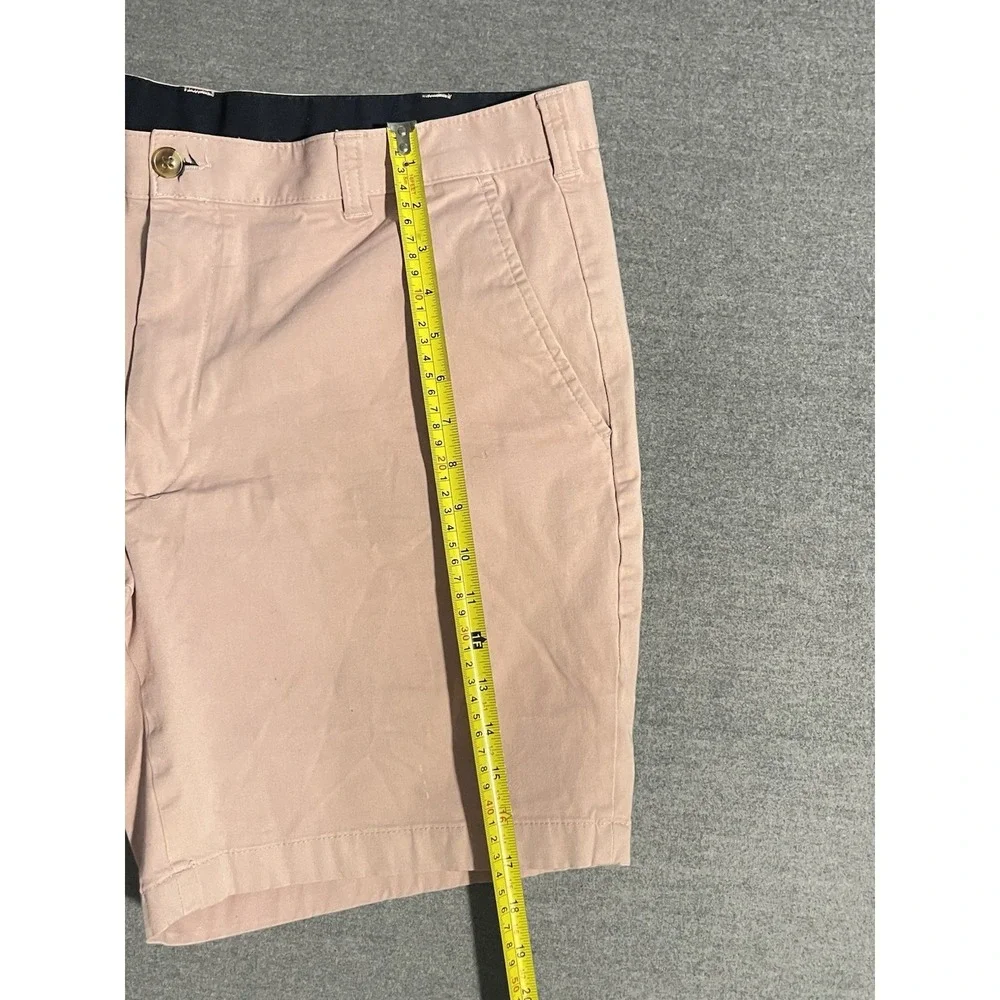 Club‎ Room Men's Chino Shorts Size 38W Pink Flat Front Casual Summer Golf